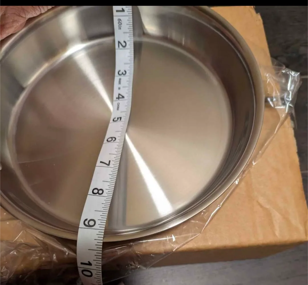 brand new heavy weight stainless steel pan image indicator(6)
