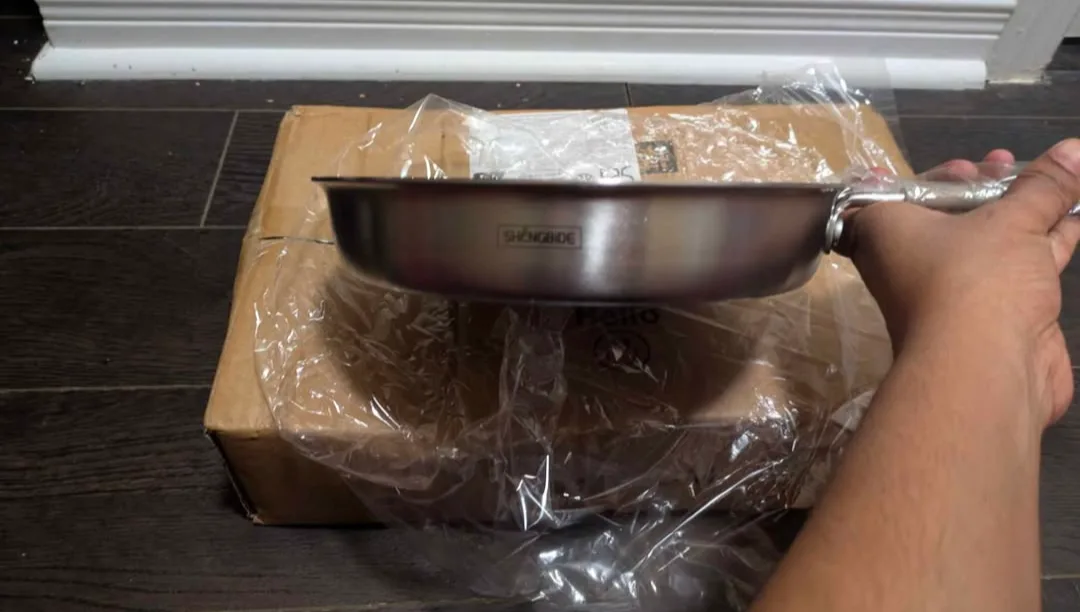 brand new heavy weight stainless steel pan image indicator(8)