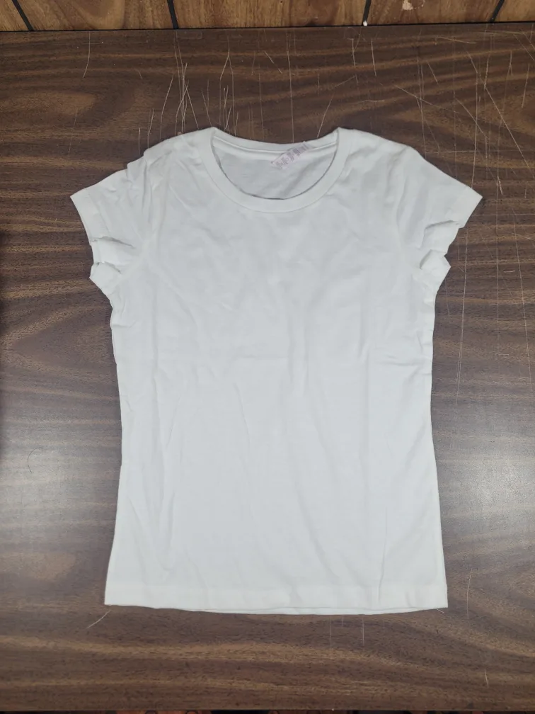 Alstyle White T-shirt Size L (10/12) thumbnail
