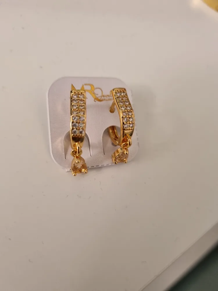 New Gold-Tone Drop Earrings thumbnail