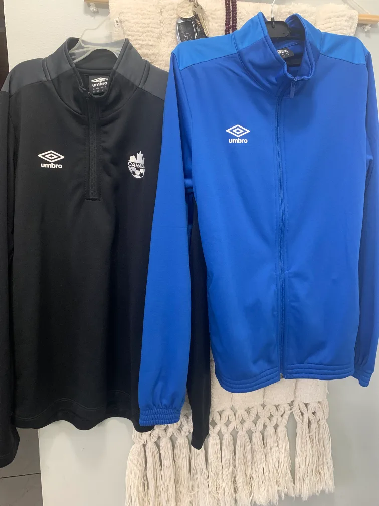 Umbro Track Jacket - Black & Blue thumbnail