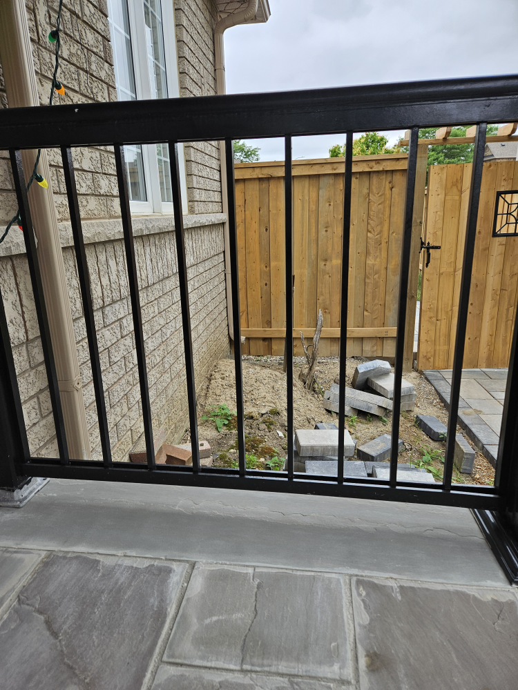 Black Metal Outdoor Railing