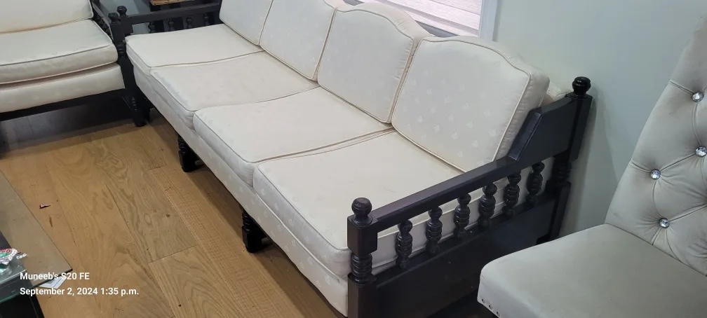 Cream Sofa and Armchair Set image indicator(3)