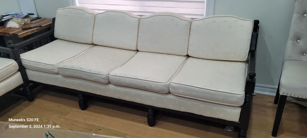 Cream Sofa and Armchair Set image indicator(4)