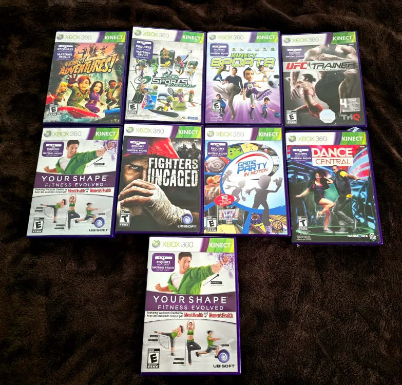 Xbox 360 Kinect Bundle with Games thumbnail
