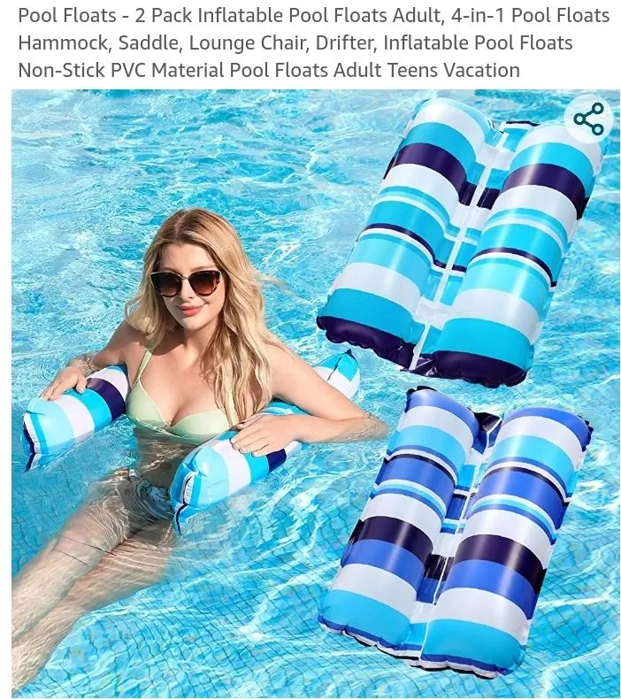 NEW 2pc Pack Inflatable Pool Floats thumbnail