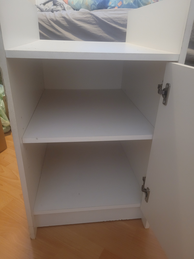 White Cabinet with Shelf - photo 2