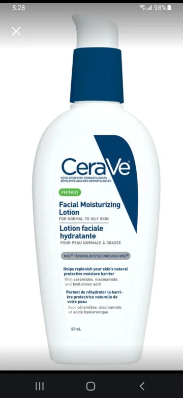 CeraVe PM Facial Moisturizing Lotion - 89mL thumbnail