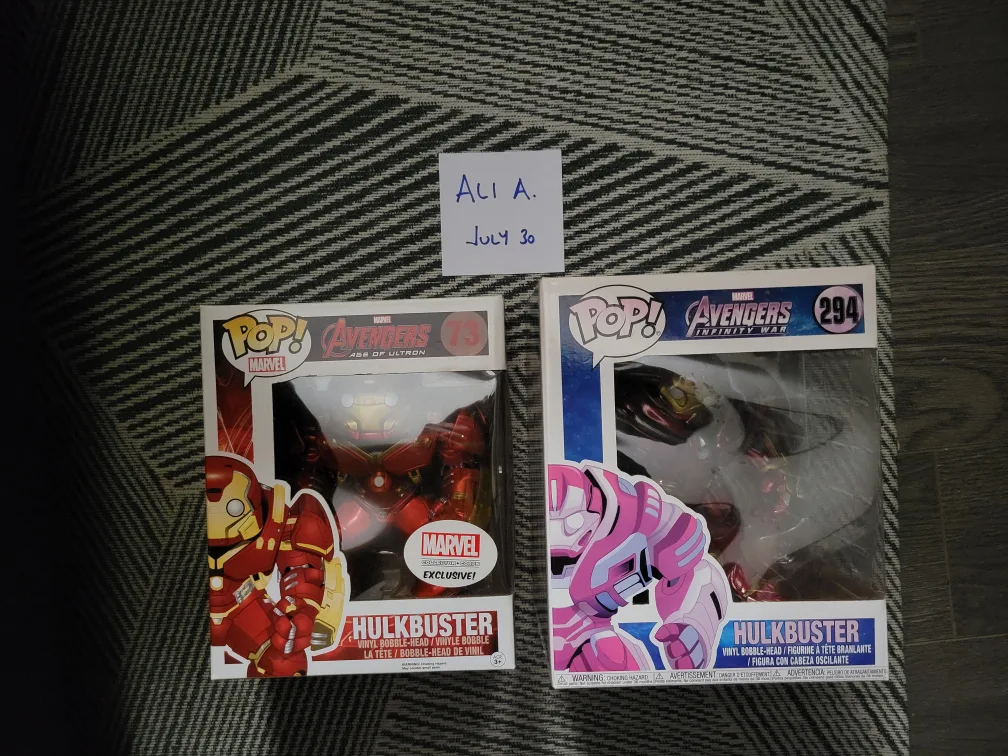Marvel Avengers Hulkbuster Funko Pops thumbnail
