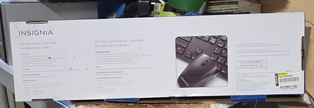 Insignia Wireless Keyboard & Mouse Combo - New image indicator(2)