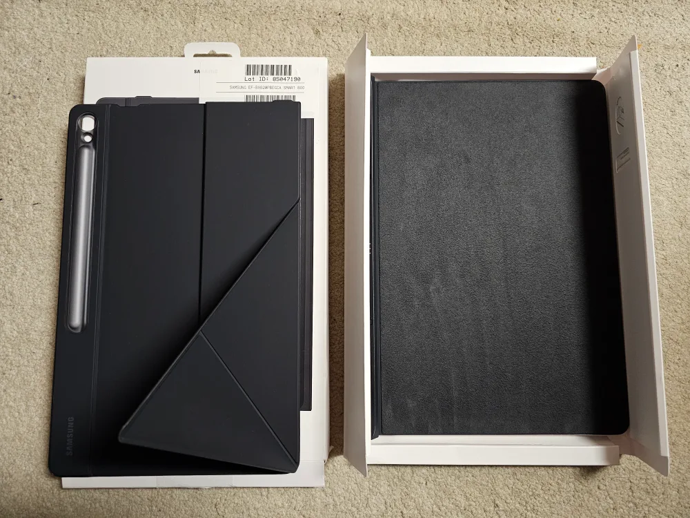 New Samsung Tab S10 FE+ Smart Book Cover Folio Case - Black image indicator(4)