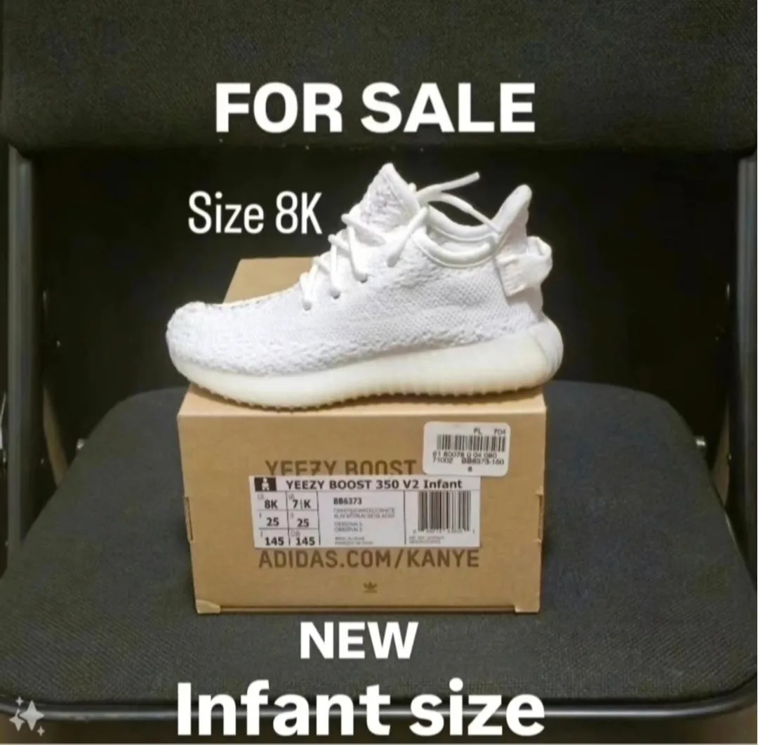 Adidas Yeezy V2 cream white infant Size 8K thumbnail
