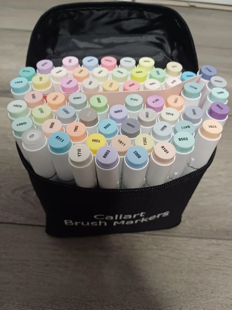 Caliart Brush Markers Set of 61 pieces image indicator(9)
