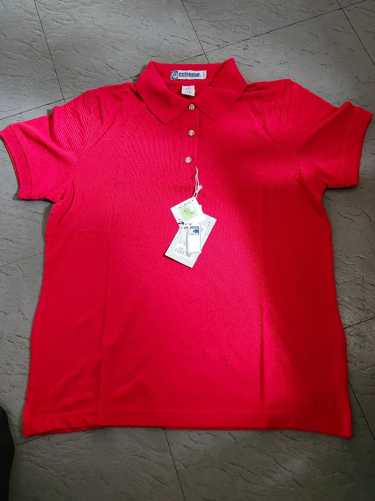 Extreme Ladies Red Polo Shirt - Size L thumbnail