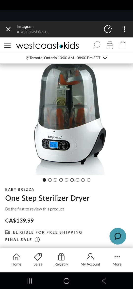 Baby Brezza One Step Sterilizer Dryer