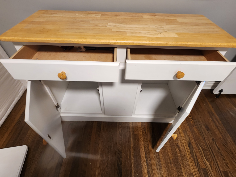 White Wooden Kitchen cabinet - photo 4