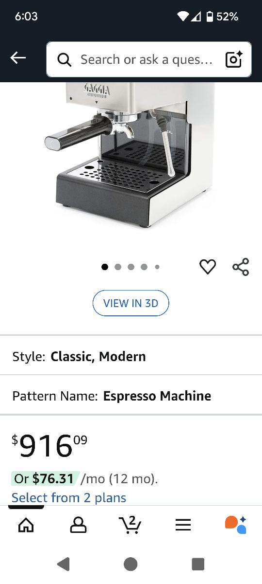 Gaggia Classic Espresso Machine - photo 2