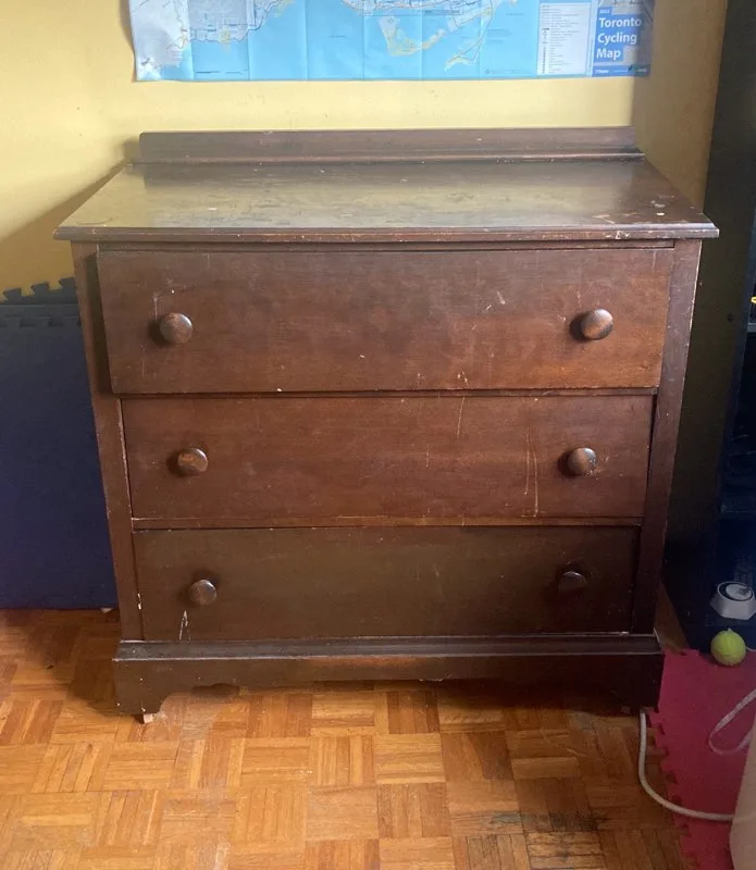 Wooden 3-Drawer Dresser thumbnail