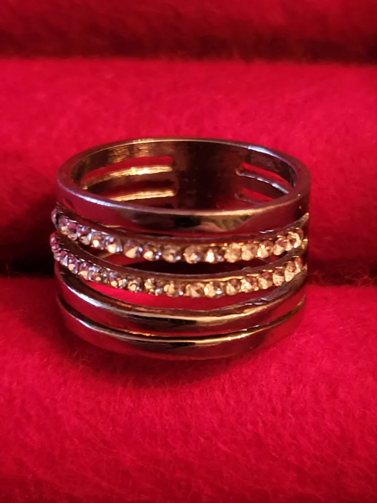Stackable Ring with Rhinestones thumbnail