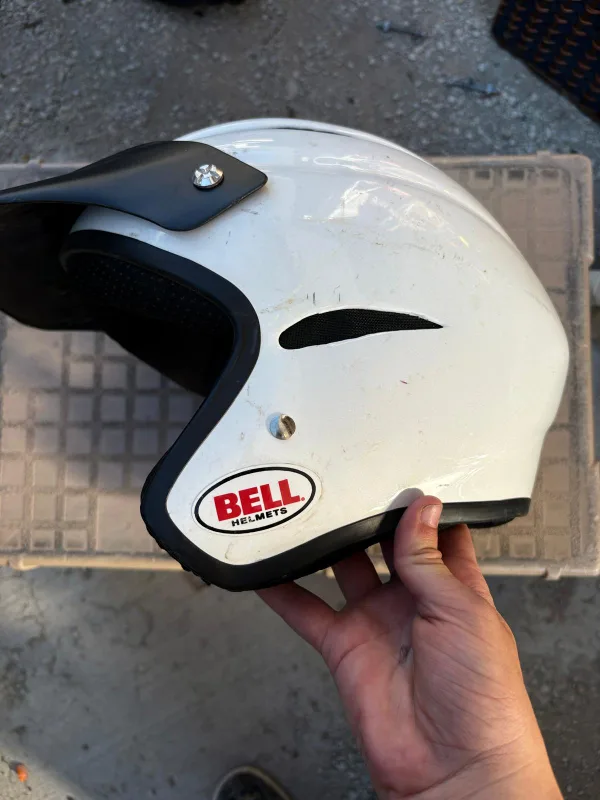 Bell White Helmet thumbnail