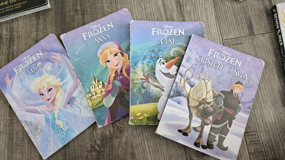 Disney Frozen Books (Elsa, Anna, Olaf, Kristoff & Sven)
