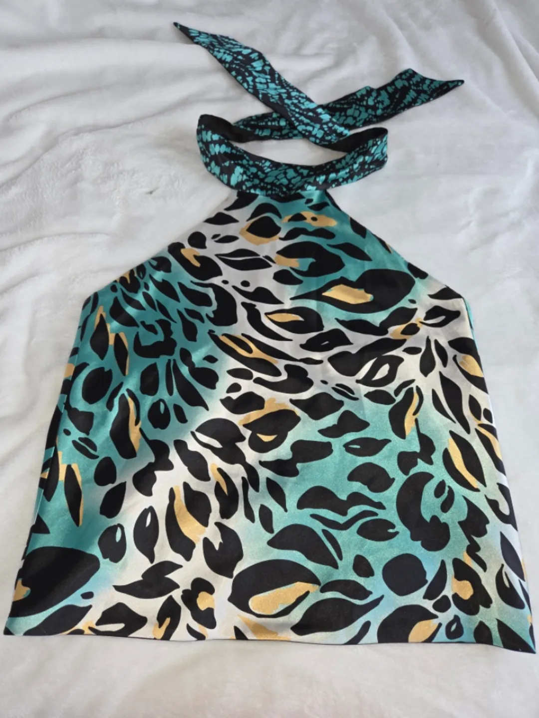 Animal Print Halter Top thumbnail