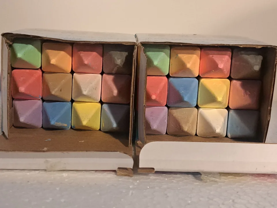 2 boxes unused sidewalk chalk thumbnail