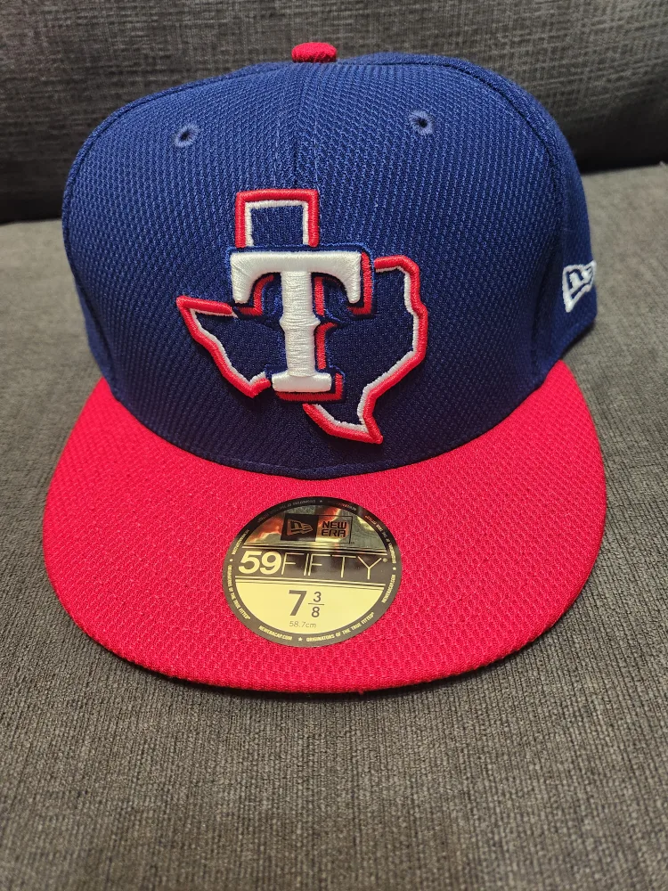 New Era Texas Rangers 59FIFTY Cap - Size 7 3/8 thumbnail