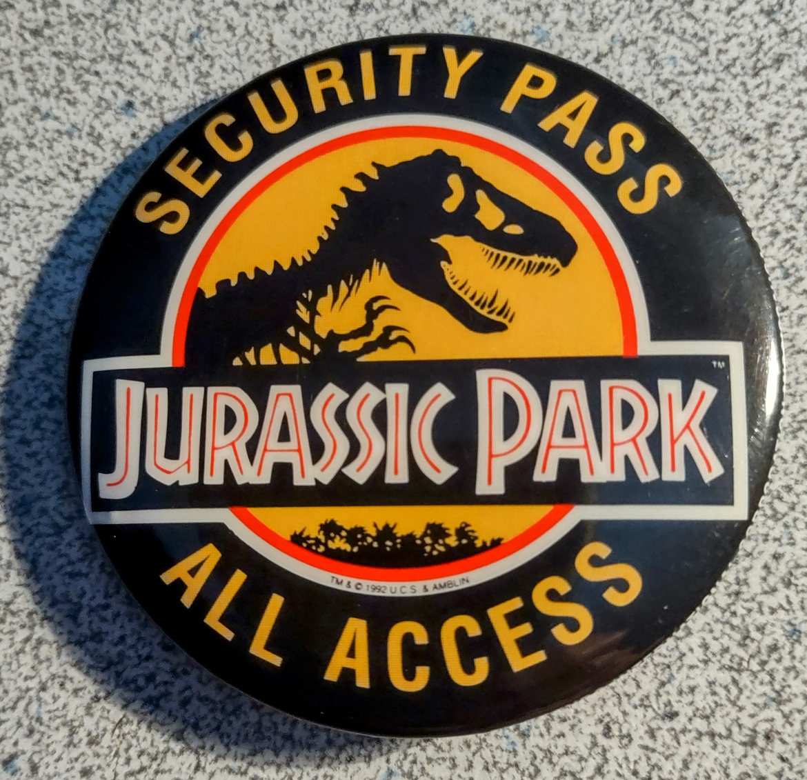 Jurassic Park Vintage 1992 Pinback Buttons