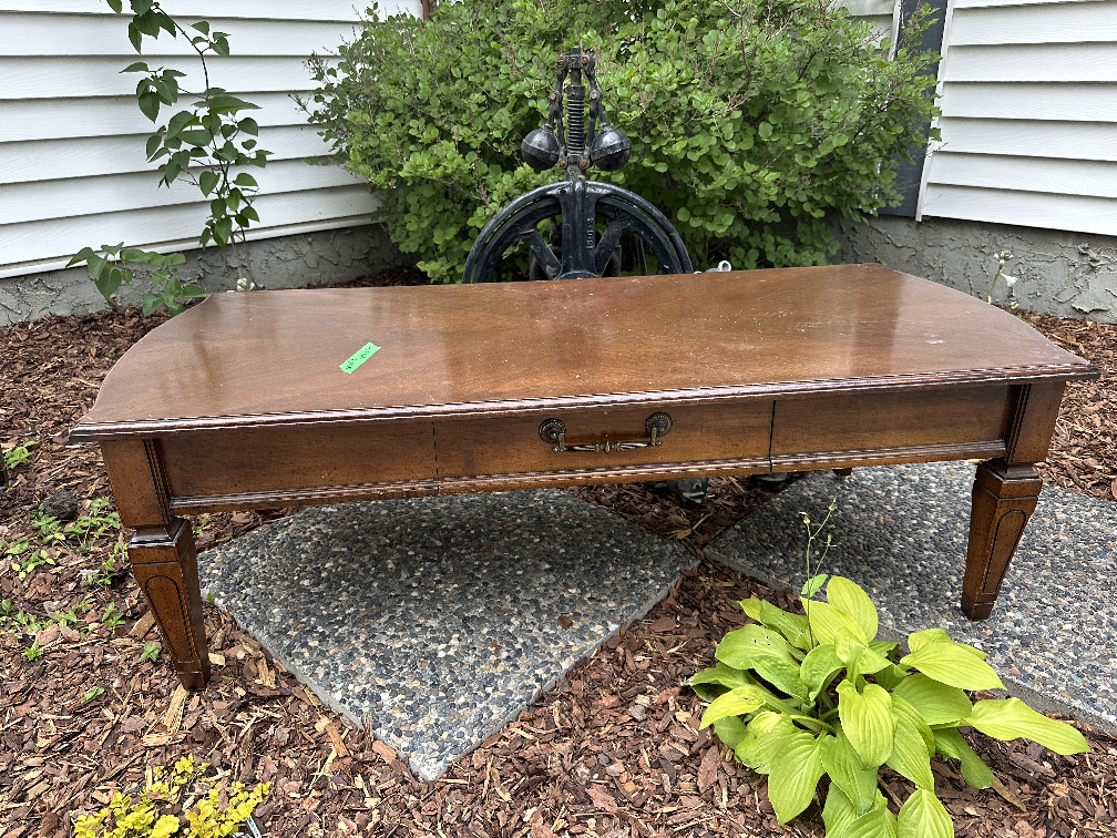 Vintage Brown Wood Coffee & End Tables - photo 2