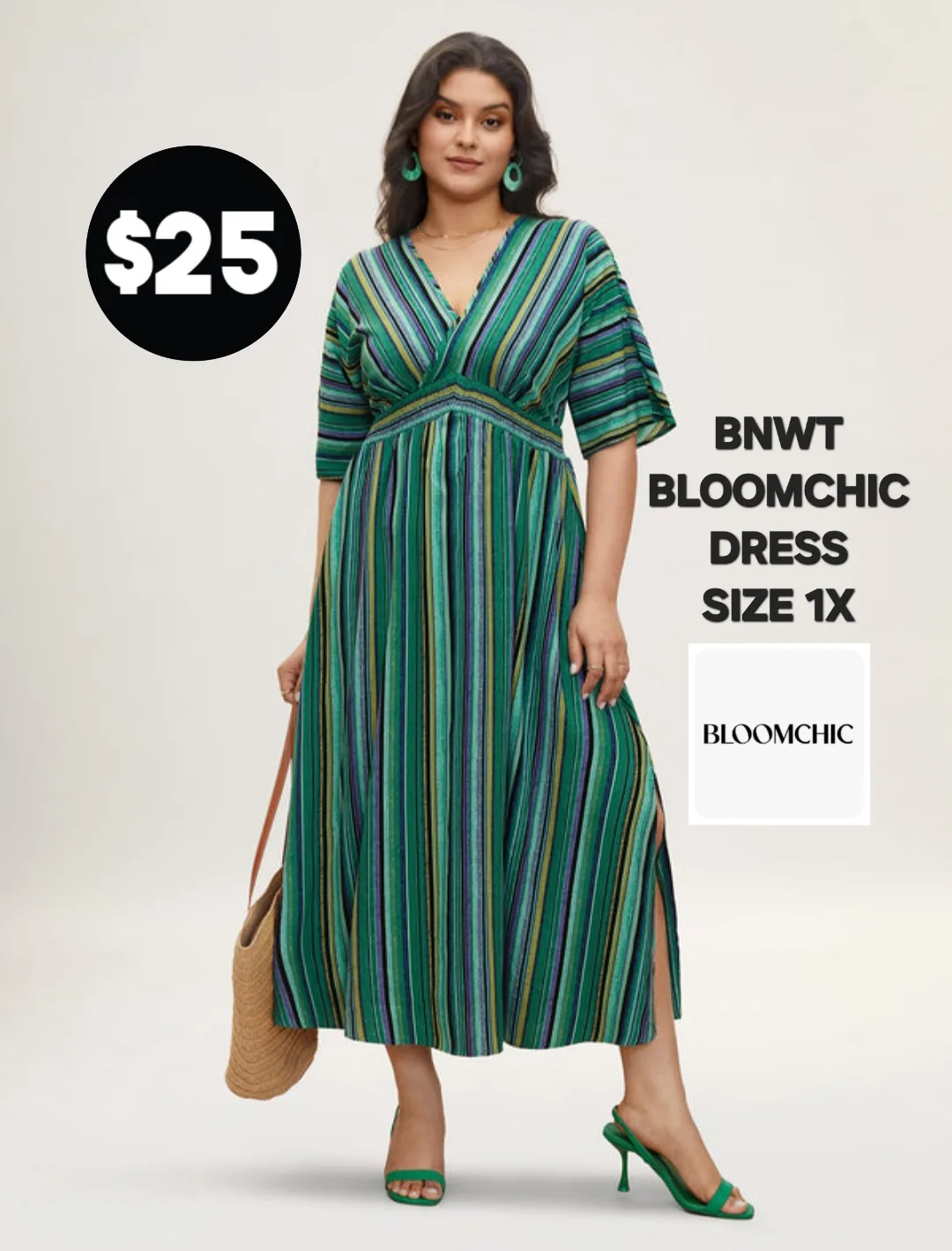 Green Bloomchic Dress  - BRAND NEW W/ TAGS thumbnail