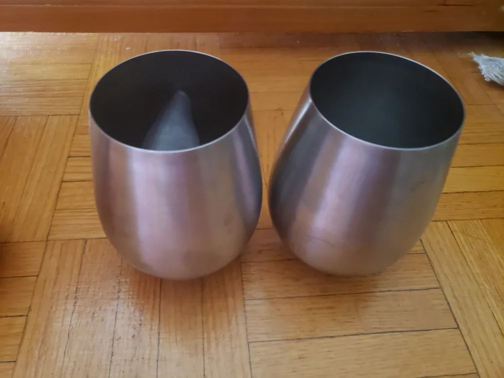 Stainless Steel Wine Tumblers, Set of 2 🇨🇦 thumbnail