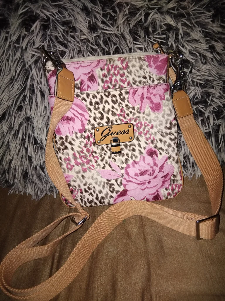 Guess Floral & Leopard Print Crossbody Bag thumbnail