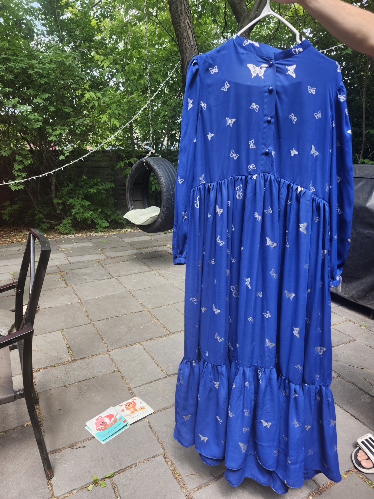 Butterfly Print Maxi Dress - Blue - photo 2
