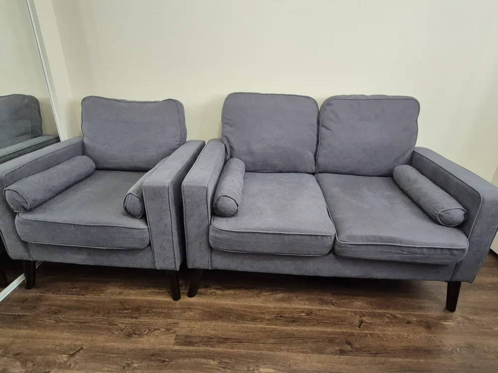 Grey Sofa Set, GREAT CONDITION