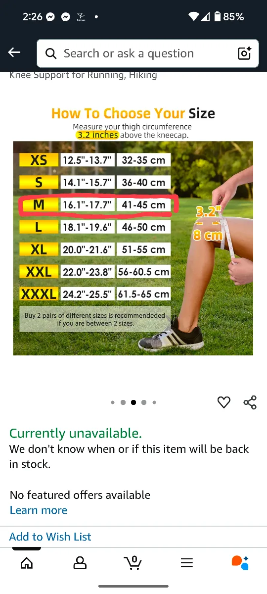 Knee Support Set - Size M image indicator(3)