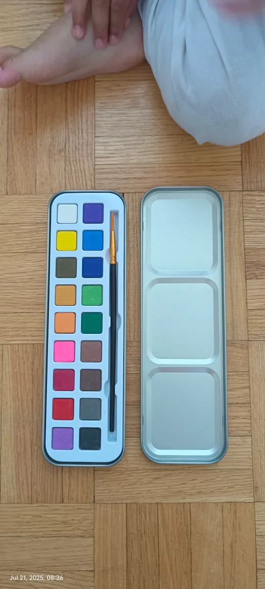 Watercolor Paint Set with Brush thumbnail