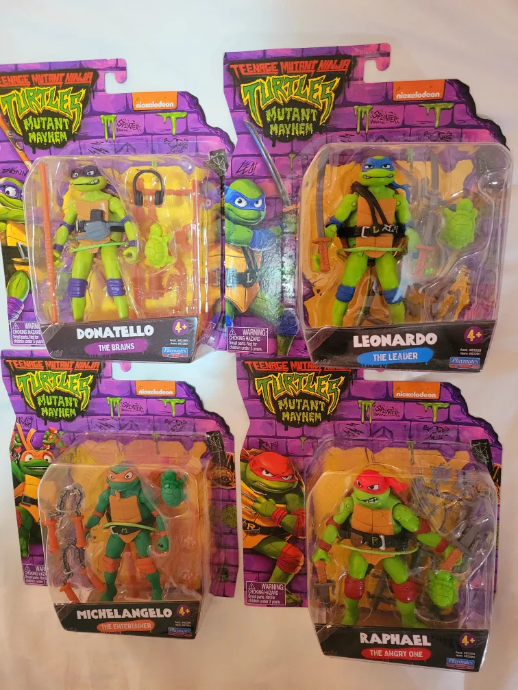 Teenage Mutant Ninja Turtles toy figures - Mutant Mayhem BNIB thumbnail