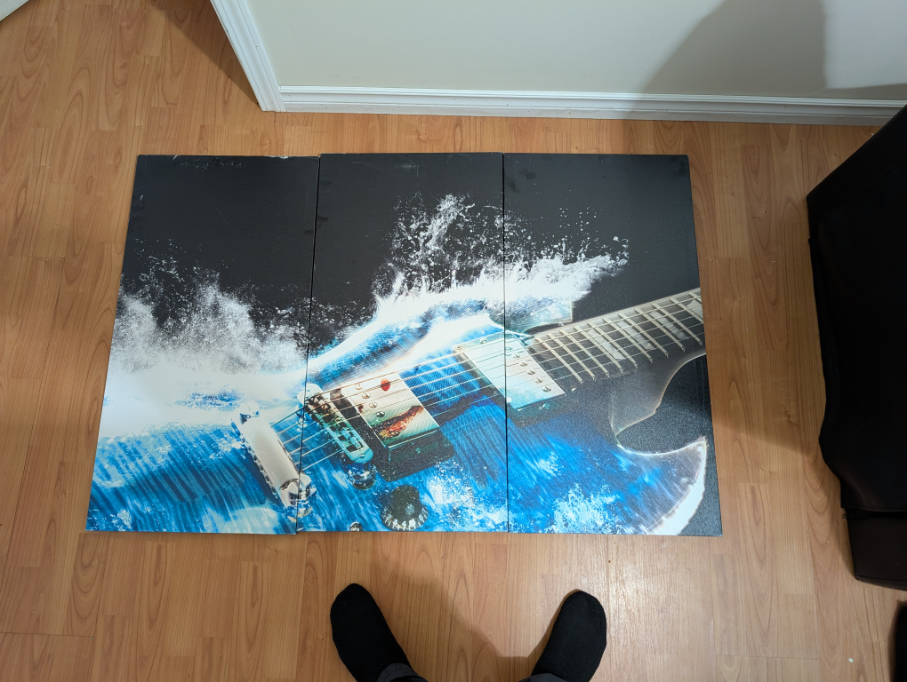 Guitar Wave Canvas Art - Triptych canvas - photo 2