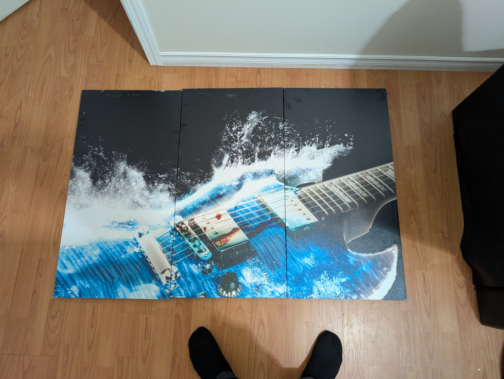 Guitar Wave Canvas Art - Triptych canvas - photo 3