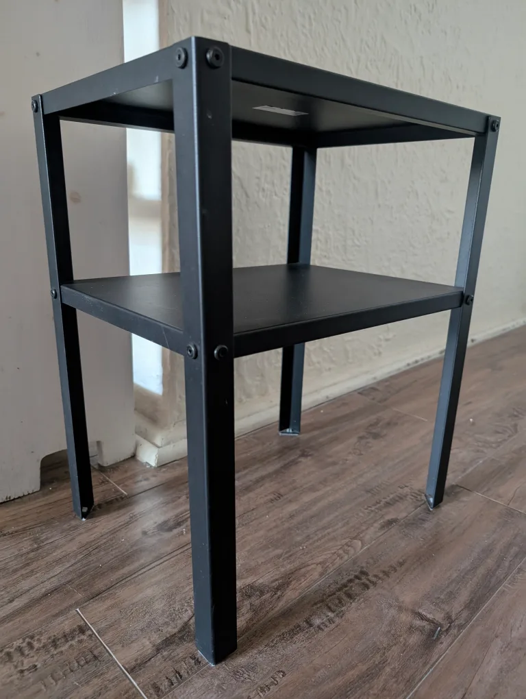 Ikea KNARREVIK  Black Nightstand image indicator(4)