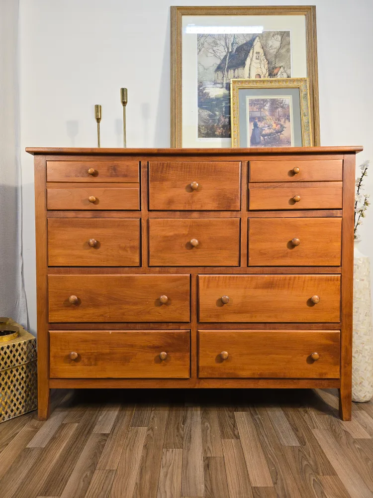 🚚Free Delivery + Wooden Dresser with 12 Drawers thumbnail