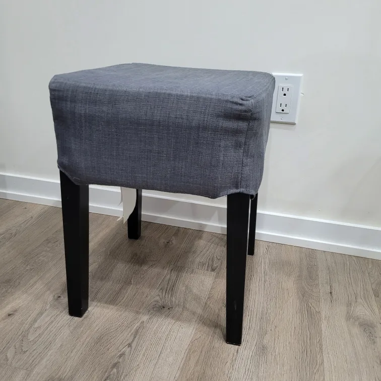Grey & Wood Stool Chair thumbnail
