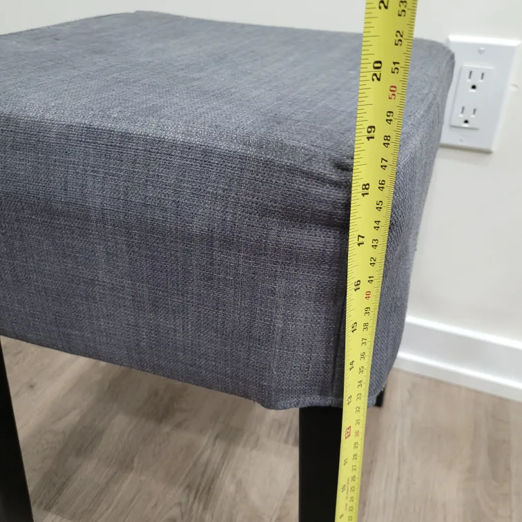 Grey & Wood Stool Chair image indicator(4)