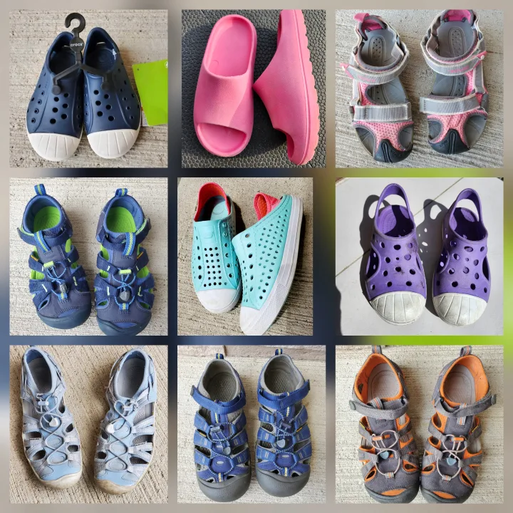 Kids sandals and summer shoes in many sizes, brands like Keen, + thumbnail