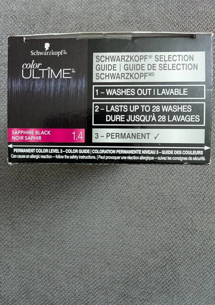 Schwarzkopf Color Ultime 1.4 Sapphire Black Hair Dye image indicator(4)