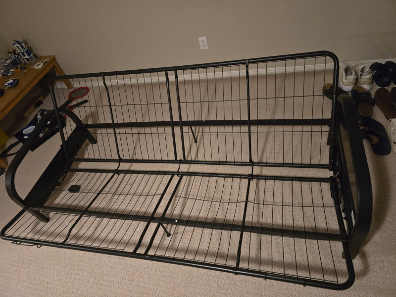 Black Futon Frame only - photo 2