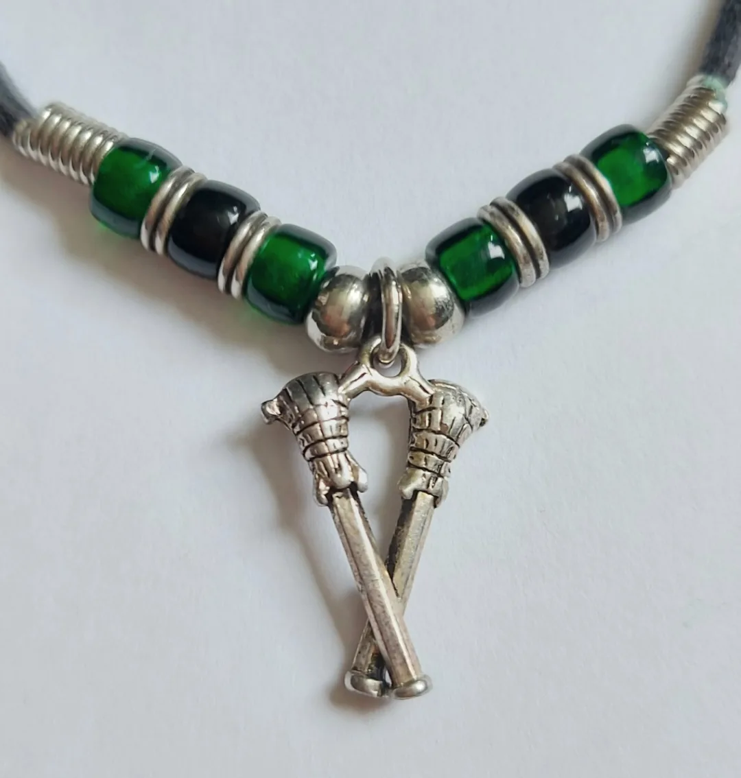Lacrosse Sticks Pendant Necklace thumbnail