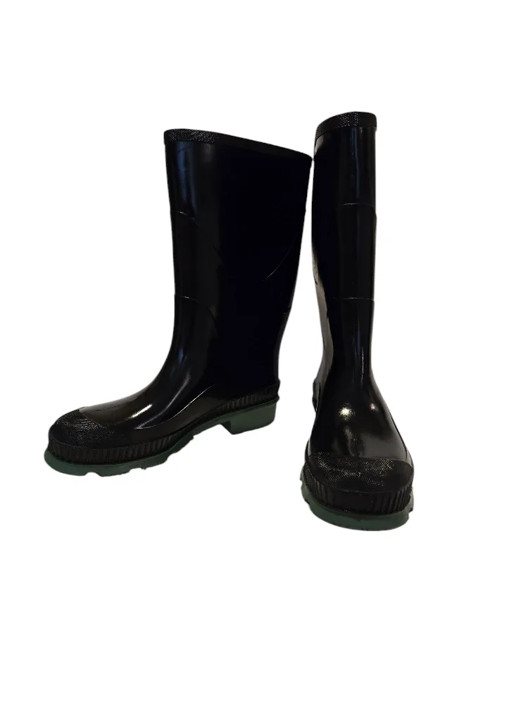 Black Rain Boots with Green Soles 6 thumbnail