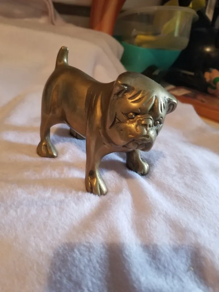 Brass Bulldog Figurine thumbnail
